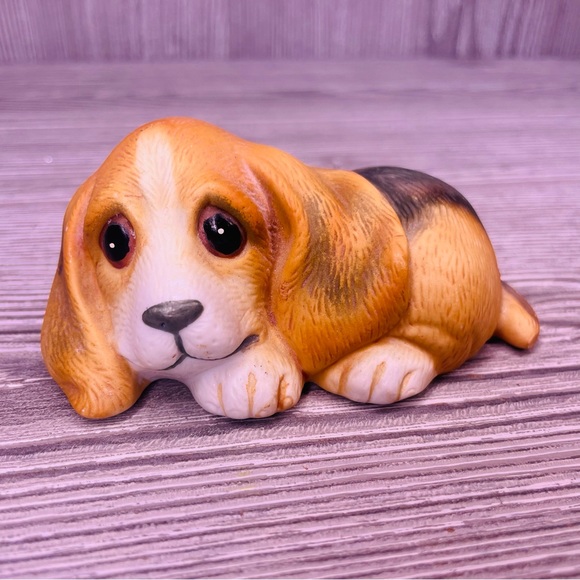 Bundle of 9 basset hound figurines sculptures and trivet tile decorations dog - Picture 15 of 16